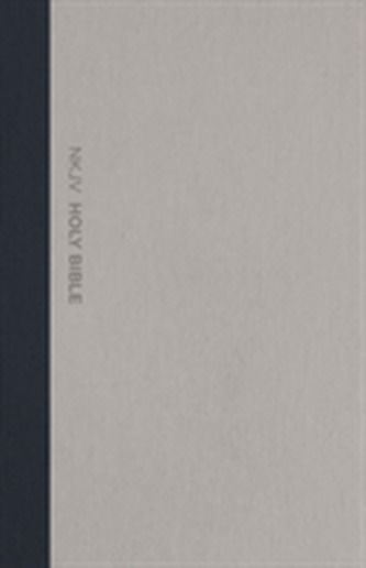 NKJV, Thinline Bible, Large Print, Cloth over Board, Gray/Blue, Red Letter Edition, Comfort Print NKJV, Thinline Bible, Large Print, Cloth over Board, Gray/Blue, Red Letter Edition, Comfort Print