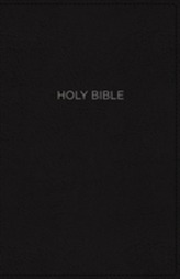 NKJV, Thinline Bible, Compact, Imitation Leather, Black, Red Letter Edition, Comfort Print
