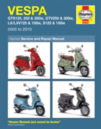 Vespa Gts, Gtv, Lx & S 125 To 300 (05 - 14)