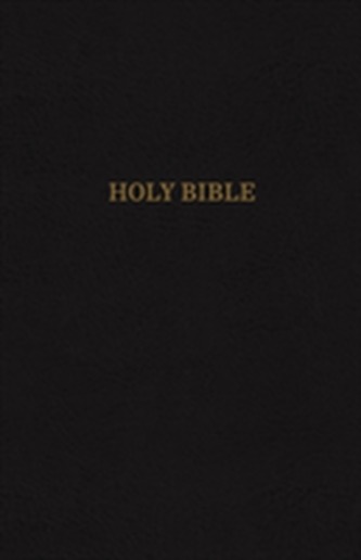 KJV, Thinline Reference Bible, Leather-Look, Black, Red Letter Edition, Comfort Print