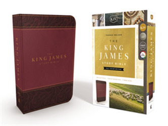 KJV, The King James Study Bible, Imitation Leather, Burgundy, Full-Color Edition