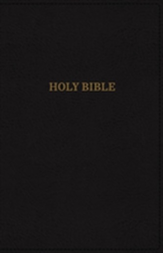 KJV, Reference Bible, Compact, Large Print, Leathersoft, Black, Red Letter Edition, Comfort Print