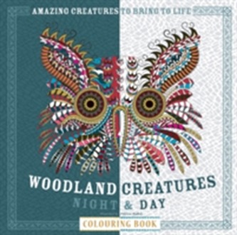 Woodland Creatures Night & Day Colouring Book