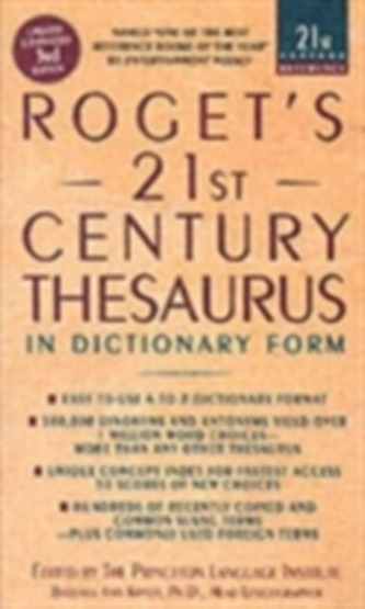 Roget's 21St Thesaurus 3Rd Edition