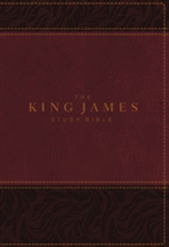 KJV, The King James Study Bible, Imitation Leather, Burgundy, Indexed, Full-Color Edition
