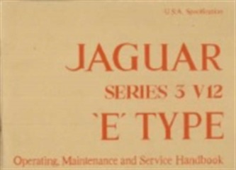 Jaguar Series 3 V12 (US) Handbook A181/2