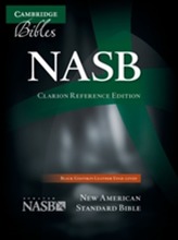 NASB Clarion Reference Bible NS486:XE Black Goatskin Leather