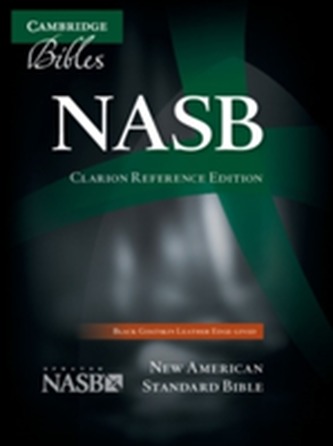 NASB Clarion Reference Bible NS486:XE Black Goatskin Leather