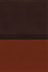 NASB, The MacArthur Study Bible, Imitation Leather, Brown/Orange