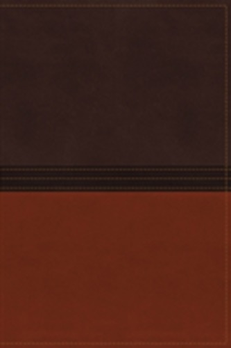 NASB, The MacArthur Study Bible, Imitation Leather, Brown/Orange