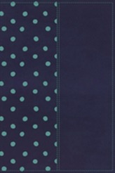NKJV, Gift Bible, Leathersoft, Navy/Turquoise, Red Letter Edition
