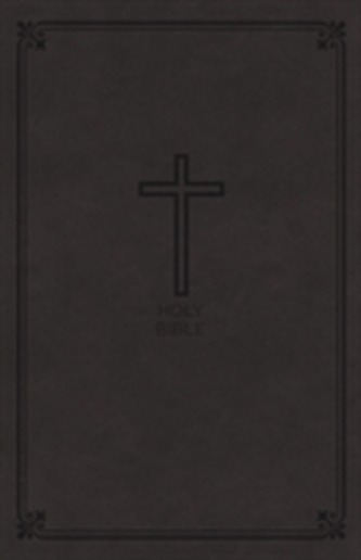 NKJV, Value Thinline Bible, Large Print, Imitation Leather, Black, Red Letter Edition, Comfort Print