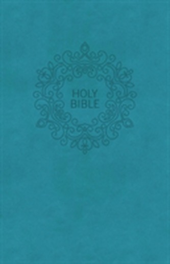 NKJV, Value Thinline Bible, Large Print, Imitation Leather, Blue, Red Letter Edition, Comfort Print