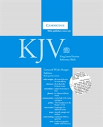 KJV Concord Wide Margin Reference Bible, Black Edge-Lined Goatskin Leather KJ766:XME