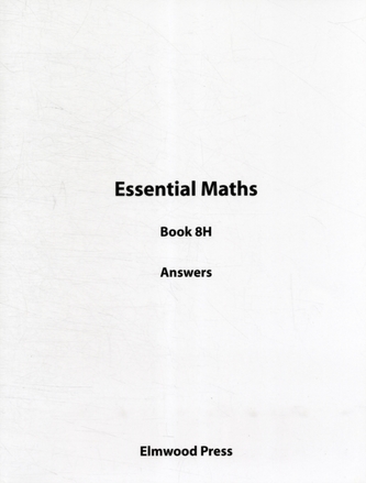 Essential Maths Book 8H Answers