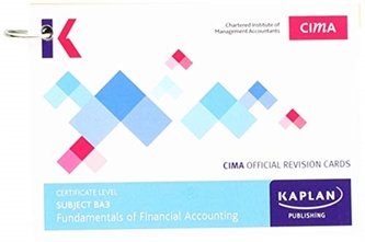BA3 FUNDAMENTALS OF FINANCIAL ACCOUNTING - REVISION CARDS