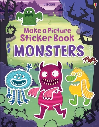 Make a Picture Sticker Book Monsters
