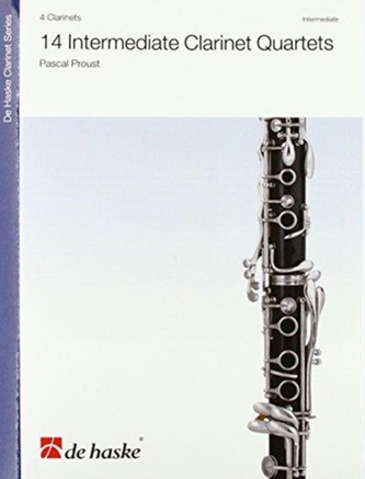 14 INTERMEDIATE CLARINET QUARTETS