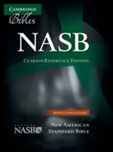 NASB Clarion Reference Bible NS485:X Brown Calfskin Leather
