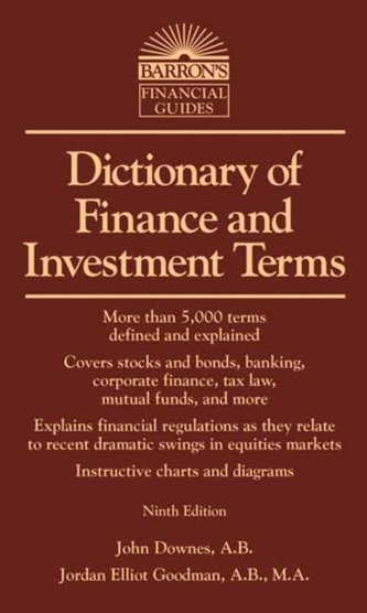 Barron's Dictionary of Finance and Investment Terms