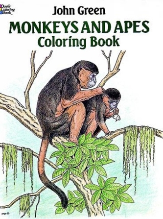 Monkeys and Apes Coloring Book