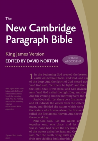 New Cambridge Paragraph Bible with Apocrypha KJ595:TA Black Calfskin