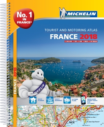 France 2018 - Tourist & Motoring atlas A4-Spiral