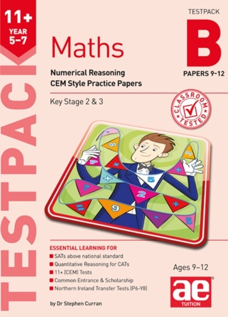 11+ Maths Year 5-7 Testpack B Papers 9-12