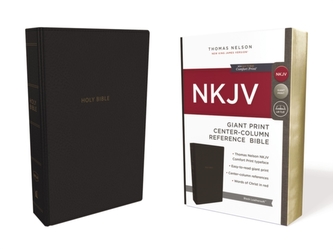 NKJV, Reference Bible, Center-Column Giant Print, Leathersoft, Black, Red Letter Edition, Comfort Print NKJV, Reference Bible, Center-Column Giant Print, Leathersoft, Black, Red Letter Edition, Comfort Print