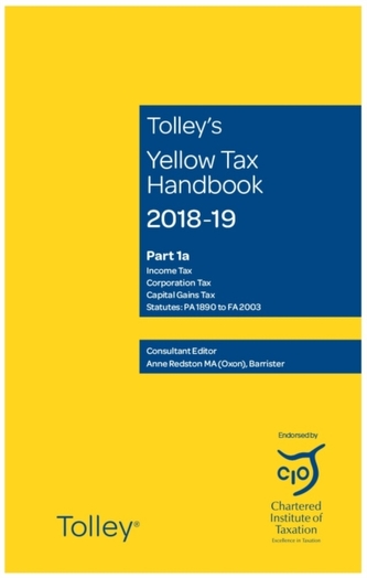 Tolley's Yellow Tax Handbook 2018-19