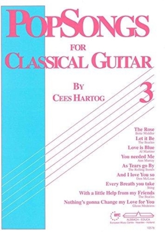 POPSONGS FOR CLASSICAL GUITAR 3