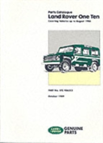 Land Rover One Ten Parts Catalogue