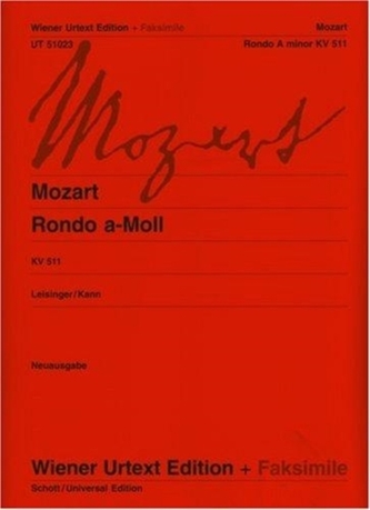 RONDO A MINOR K 511 ORIGINAL EDITION & F