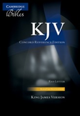 KJV Concord Reference Bible, Black Calfsplit Leather, Red Letter Text, Thumb Index KJ564:XRI