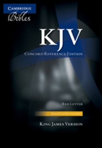 KJV Concord Reference Bible, Black Calfsplit Leather, Red Letter Text, Thumb Index KJ564:XRI