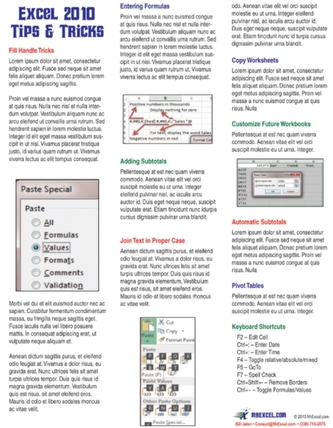 Excel 2010 Laminated Tip Card