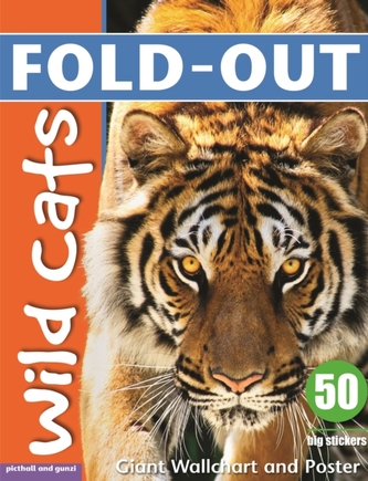 Fold-Out Wild Cats Sticker Book
