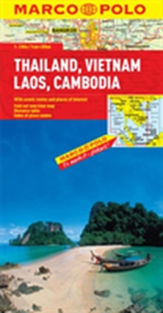 Thailand, Vietnam, Laos, Cambodia Marco Polo Map Thailand, Vietnam, Laos, Cambodia Marco Polo Map