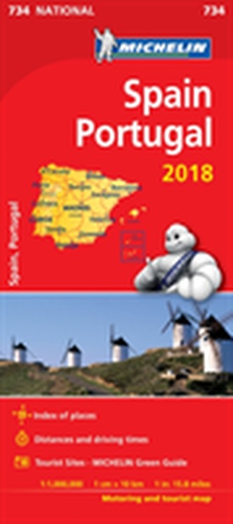 Spain & Portugal 2018 National Map 734