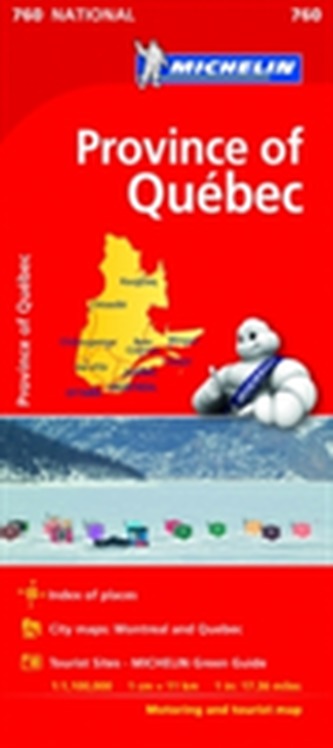 Quebec - Michelin National Map 0760