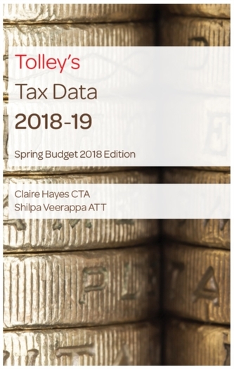 Tolley's Tax Data 2018-19 (Budget edition)