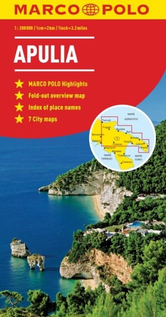Apulia (Puglia) Italy Marco Polo Map Apulia (Puglia) Italy Marco Polo Map