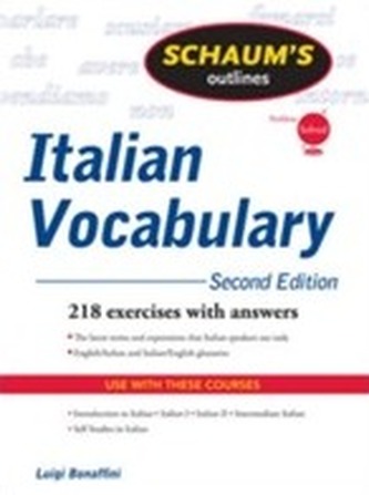 Schaum's Outline of Italian Vocabulary, Second Edition