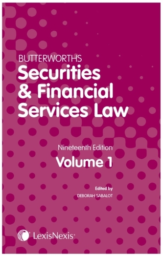 Butterworths Securities and Financial Services Law Handbook Butterworths Securities and Financial Services Law Handbook