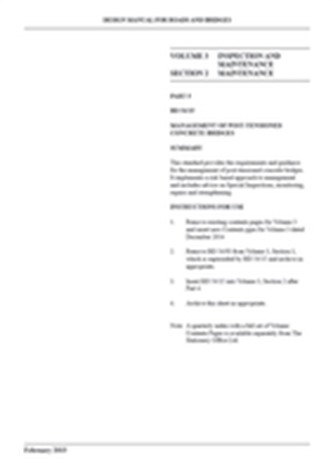 Design manual for roads and bridges Design manual for roads and bridges
