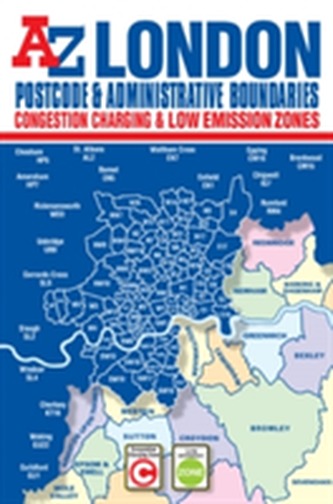 London Postcode & Administrative Boundaries Map