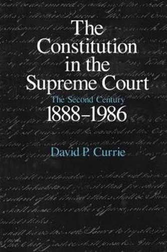 The Constitution in the Supreme Court The Constitution in the Supreme Court
