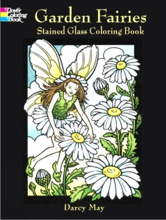 Garden Fairies Stained Glass Coloring Book