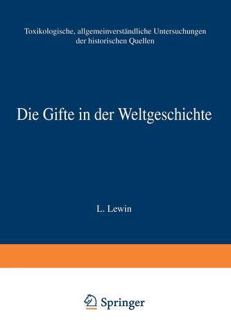 Die Gifte in Der Weltgeschichte