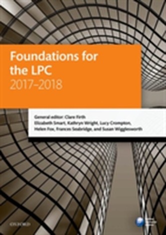 Foundations for the LPC 2017-2018